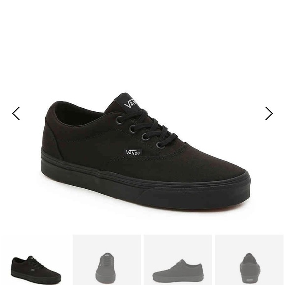 black womens vans trainers
